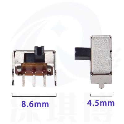 China High quality toggle switch SK12D07-VG2(1P2T) Toggle switch 2 gear 3 foot bend foot toggle power switch Power switch for sale