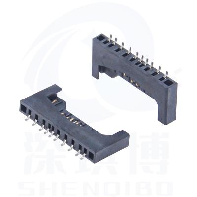 China Copper Alloy; High Temperature Thermoplastic 10 Pins PCB Push-Pull SD Card Socket Connector Bar-Push Push-Push Hinge SMT Memory Card Connector SD Card Connector for sale