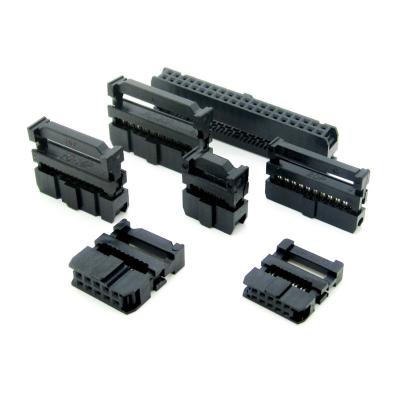 China Manufacturer   2.54Mm IDC Connector Socket Female PC2.4 Black/Grey 6~64 Pin IDC Connector for sale