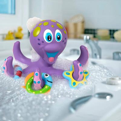 China Eco-Friendly Plastic Infant Swimming Funny Eco-Friendly Material Shower Octopus Baby Bath Toy for sale