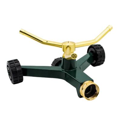 China Adjustable 3-Arm Metal Sprinkler with Wheelbase for sale