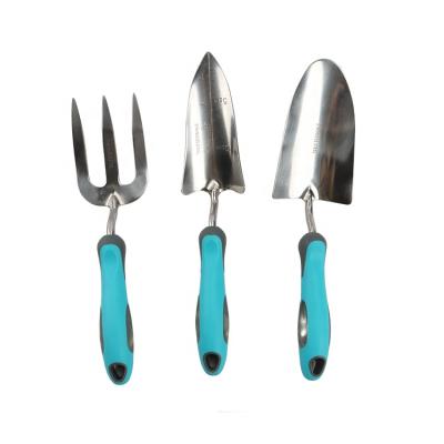 China Yard Garden Succulent Tool Kit Tool Kit The Heavy Duty Tools With Handle Stainless Steel Non-Slip Rubber Garden Manual Kit for sale