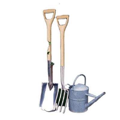 China China Supplier FSC Ash Wood Closed Handle Garden Tools Outdoor Stainless Shovel And Fork for sale