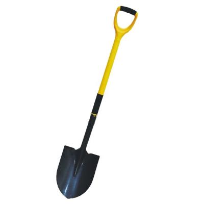 China Heavy Duty Point Head Farm Tools Round Garden Shovel Digging Shovel for sale