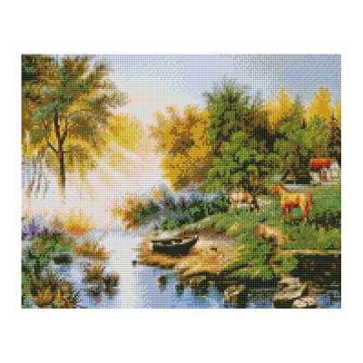 China New Classic/Postmodern Modern Design 5d Landscape Diamond Explosive Painting for sale