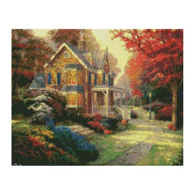 China 2021 new classic modern style/postmodern fresh villa diamond painting for sale