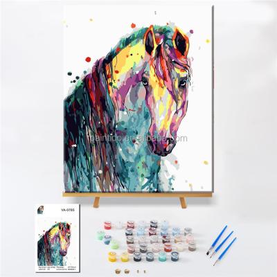 China Modern Abstract Paintido Painting By Number Kit 100% Handmade Custom Canvas Art Oil Paint for sale