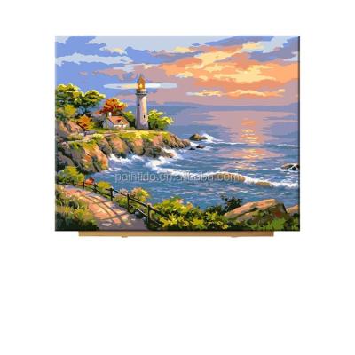 China 2020 Wholesale Paintido CLASSIC Factory Seascape Diy Painting By Numbers Handpainted Oil Framed Wall Decor Home Artwork for sale