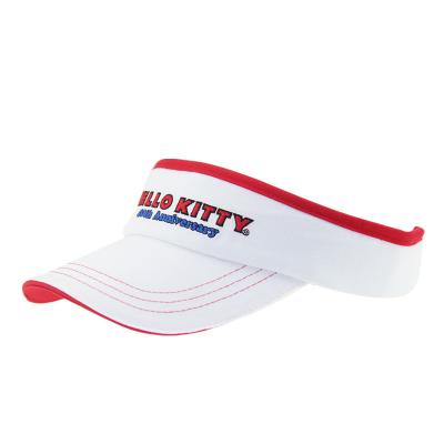 China Kids Light Weight Sun Visor Caps White Sun Shade Visor Hat Adjustable  Closure for sale