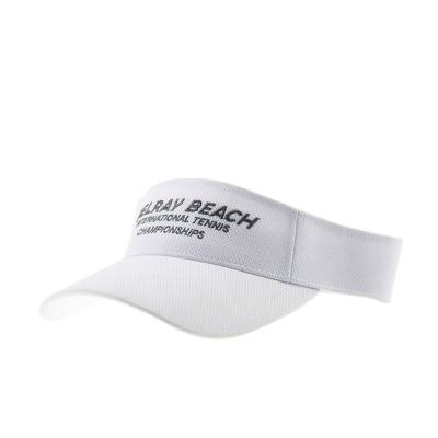 China Personalized Embroidery Sun Visor Caps White For Running Comfortable for sale