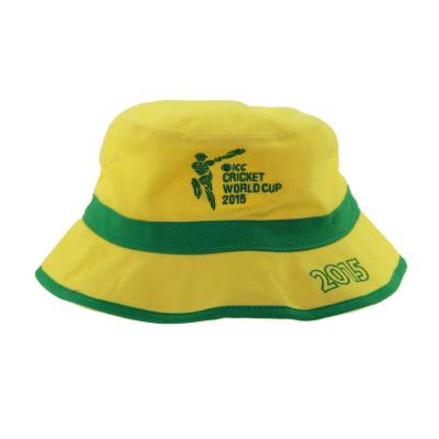 China Aanpassing Visser Bucket Hats Gepoetste Cotton Twill Team Bucket Hats Te koop