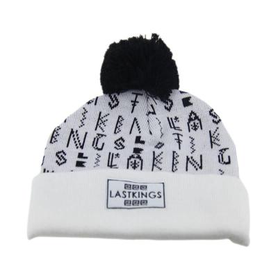 China Men'S Micro Fleece Cuff Knitted Beanie Hats With Embroidery Customized Logo for sale