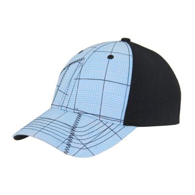 China Fashion 6 Panel Check Cotton Embriodery Baseball Caps, Low Profile Adjustable Men And Women Cap for sale