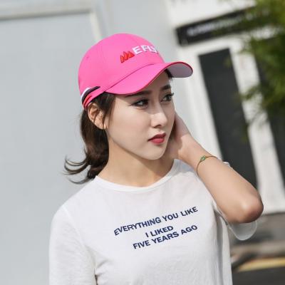 China Men And Women 6 Panel Baseball Caps Low Profile With Sandwich Visor for sale