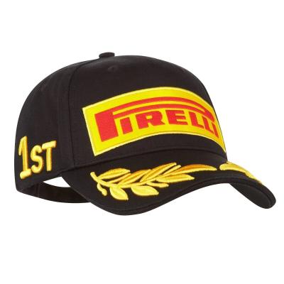 China Pirelli podium cap hoofddeksel 6 panel laag profiel cap Te koop