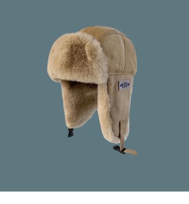 China Windproof Ladies Fur Trapper Hats Cold Weather Trapper Hat Adult Size for sale