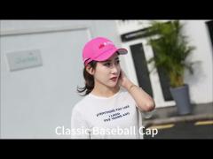 Men And Women 6 Panel Baseball Caps Low Profile With Sandwich Visor