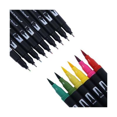 China Drawing Factory Selling Modern Design 10 Color Metal Marker Soft Fine Head Pen Stationery For Art School for sale