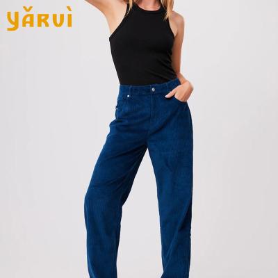 China Harajuku Y2k New Hot Sale Anti-wrinkle Corduroy High Waist Wide Leg Pants Retro Loose Corduroy Pants for sale