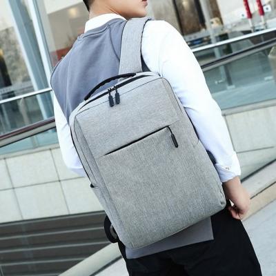 China With USB Hot Sale Cheap Fashion Lightweight Waterproof Gray USB Backpack With USB Port for sale