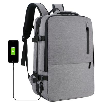 China With USB New Large Space Expandable Backpack Custom Laptop Backpack With USB for sale