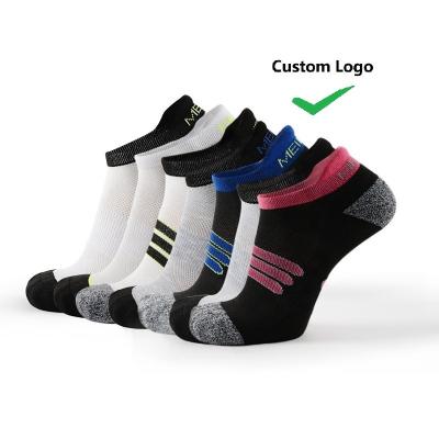 China Breathable Antibacterial Knit Low Cut Ankle Logo Socks Custom Made, Breathable Anti Slip Sports Compression Socks, Men Sports Athletic Cycling Socks for sale