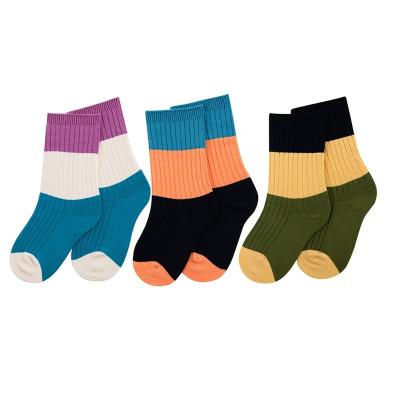 China MEIKAN Breathable In Stock Custom Cotton Girls Boys Crew Kids Soft Breathable Knitted Kid Cute Socks for sale