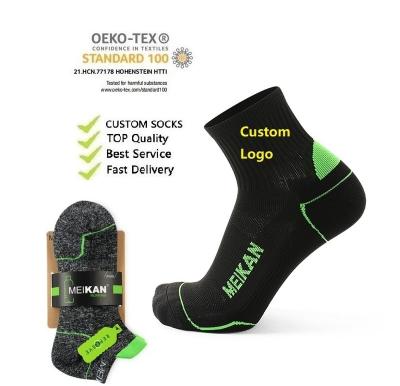 China Antibacterial Sweat-absorbent Anti-Slip Breathable Training Socks Anti Slip Mens Sport Athletic Custom Socks for sale