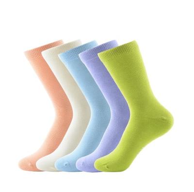 China For Cheap Brand Diabetic Custom Colorful Crew Terry Thin Bamboo Women Socks MEIKAN Wholesale Cotton Dress Men Socks for sale