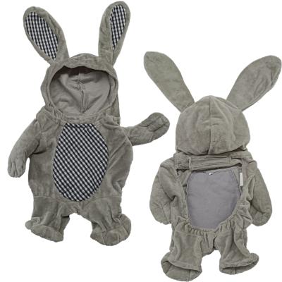 China Stocked Bunny Gray Brown Rabbit Baby Mascot Ear Pet Cosplay Dog Easter Romper Pajamas Costumes BOKHOUSE Long for sale