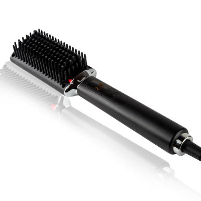 China New Waterproof Huge Hair Brush Anion And Ionic Function Hair Straightener Hair Brush Straightener for sale