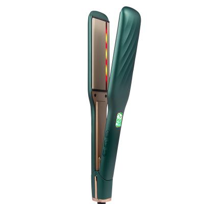 China Hotel Menarda PRO 1.5 Inch 3D Floating Ceramic Tourmaline Flat Iron Infrared Hair Straightener for sale