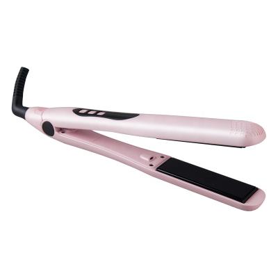 China Newest Digital Display Professional Outdoor Adjustable Ionic Hair Straightener Ceramic Flat Iron With PTC Heater for sale