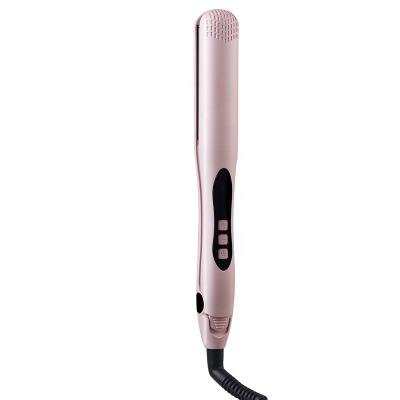 China 3 Seconds Hot Temperature Private Label Automatic Hair Straightener / Salon Professional Ionic Flat Iron Screen Lock Function for sale