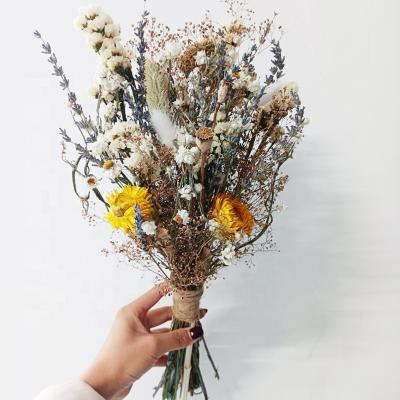 China Hot Selling Artificial Flowers Natural Flower Natural Flower Decorative Bouquet Dried Pampass Arrangement Flower Natural Dry Rabbit Tails Arrangement Bouquet for sale