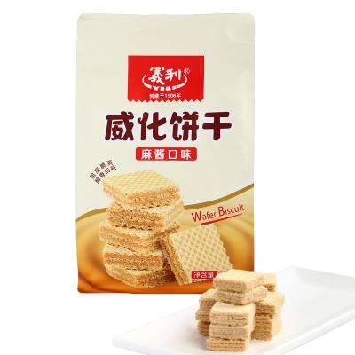 China Yili Natural Rich Sesame Dough Sandwich Wafer Cookies are crispy and soft 350g per bag suitable for everyone for sale