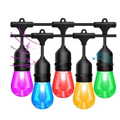 China Decorative Garden Christmas Tuya Wifi Lights IP65 Smart Led Outdoor String Lights Waterproof for sale