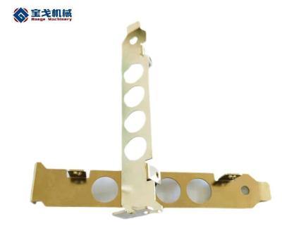 China YZ05 Fine Blanking Open Electroplating Gold WiFi Receiver Chassis Stamping Parts for sale