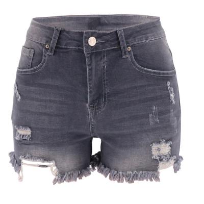 China 2022 viable wholesale drop shipping dark blue black gray denim shorts women summer denim shorts online cheap from amazon for sale