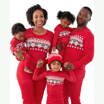 China 2021 Sellingc Breathable Warm Family Santa Suit Long Sleeve Pajamas Pajamas for sale