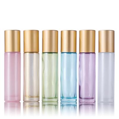 China 10Ml Essential Oil Roll On Roll Ball Glass Bottle For Perfume Essential Oil for sale