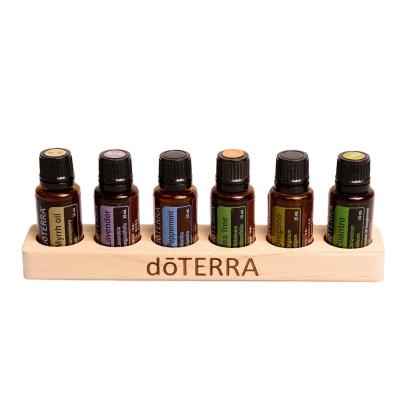 China China 15ml Essential Oil Bottle Display Rack for doTERRA Pine Bottle Holder Display Rack Wooden Essential Oil Organizer Storage Shelf for sale