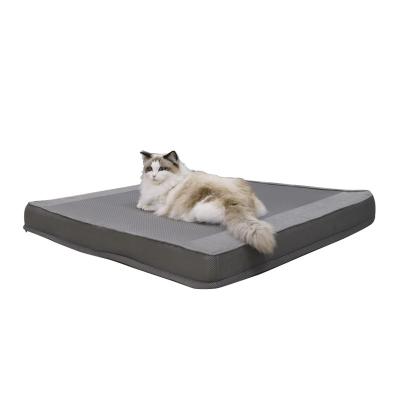 China Removable Fashion Pet Cover Memory Foam Pet Bed Cooling Waterproof Dog Cradle Bed for sale