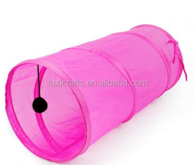 China FUXI Viable Cat Tunnel Inter Folding Cat Toy Cat Tunnel Tent Pet Supply FX-DT-2 for sale