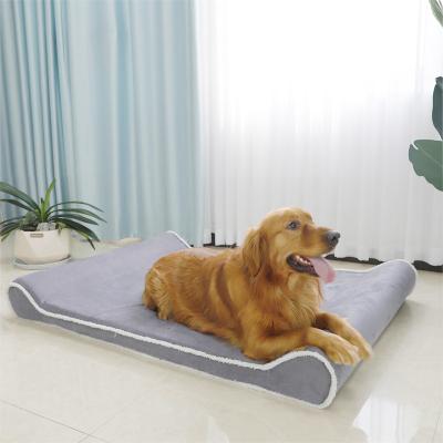 China Durable Removable Waterproof Washable Blanket Washable Blanket Memory Foam Dog Orthopedic Pet Bed for sale