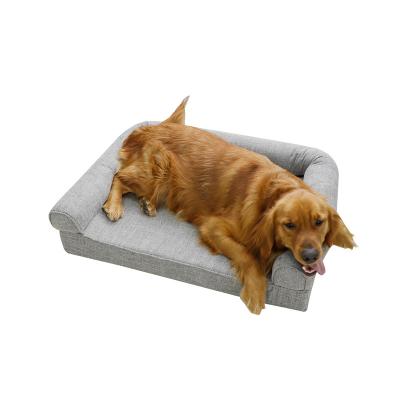 China Removable Cover Pet Bed and Accessor Sofa Durable Water Proof Removable Washable Memory Foam Dog Cushion Pillow Pet Bed for sale