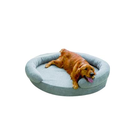 China Free Sample Removable Dog Bed Orthopedic Cover DXL Memory Foam High Dog Bed for sale