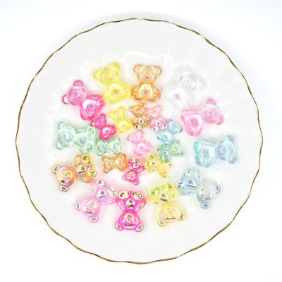 China China wholesale cute colorful resin mini bear craft cabochons various color cute charm cute bear for sale