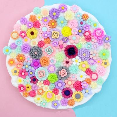 China China 100g/bag mix resin simulation flower style cabochon for DIY food accessories for sale