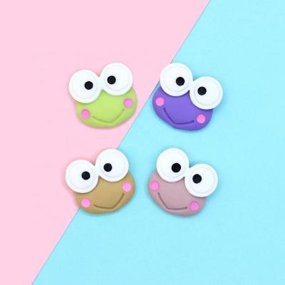 China Newest China Hot Selling Mini Animal Head Shape Frog Kawaii Cute Cabochons For DIY Decoration for sale